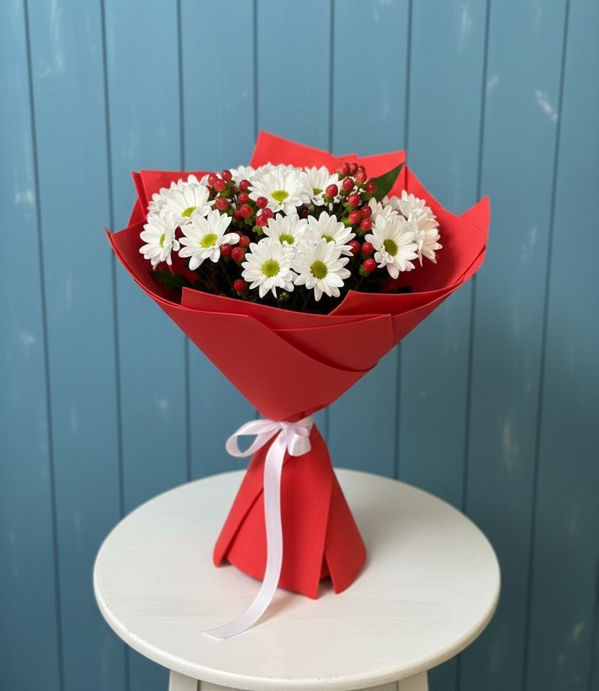 Букет цветов из: Хризантемы в Дубне Московская область