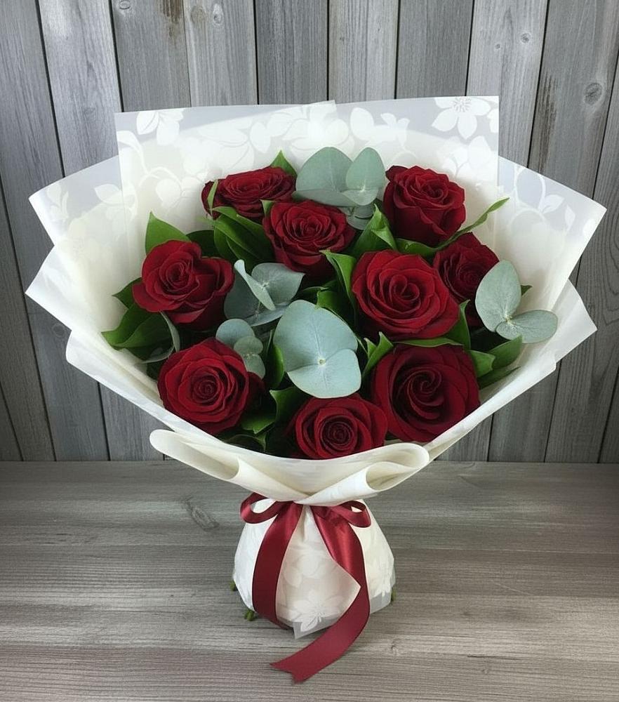 Букет цветов из: Розы в Дубне Московская область