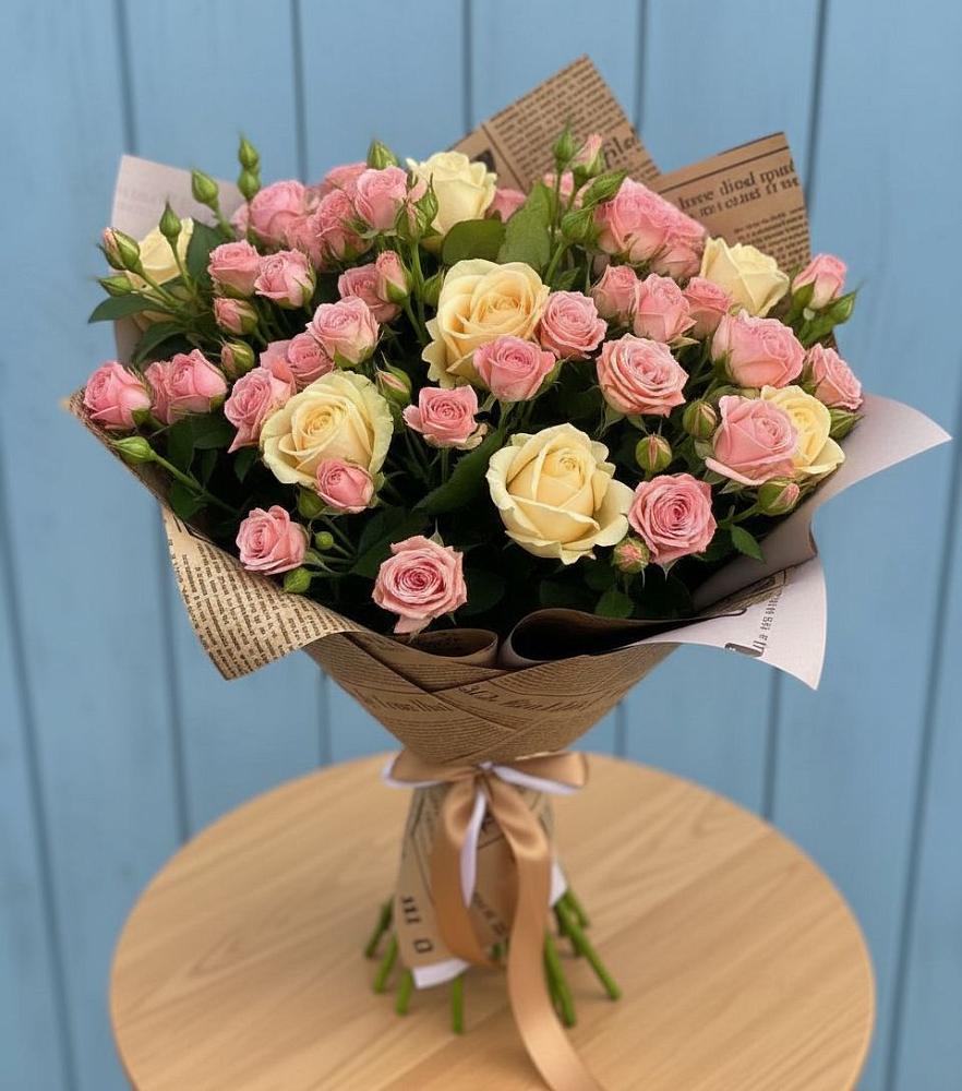 Букет цветов из: Розы в Дубне Московская область