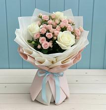 Букет цветов из:  Розы в Дубне Московская область