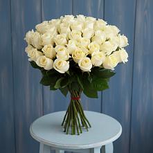 Букет 51 Белая роза Эдлесс Лав #REPLACE_PRED# Дубне Московская область