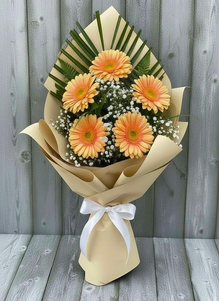 Букет цветов из: Герберы в Дубне Московская область