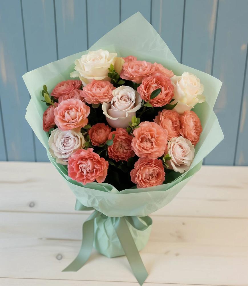 Букет цветов из: Розы в Дубне Московская область