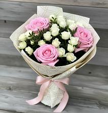 Букет цветов из:  Розы в Дубне Московская область