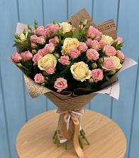 Букет цветов из:  Розы в Дубне Московская область