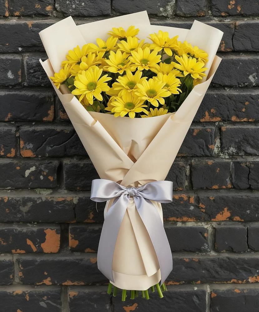 Букет цветов из: Хризантемы в Дубне Московская область