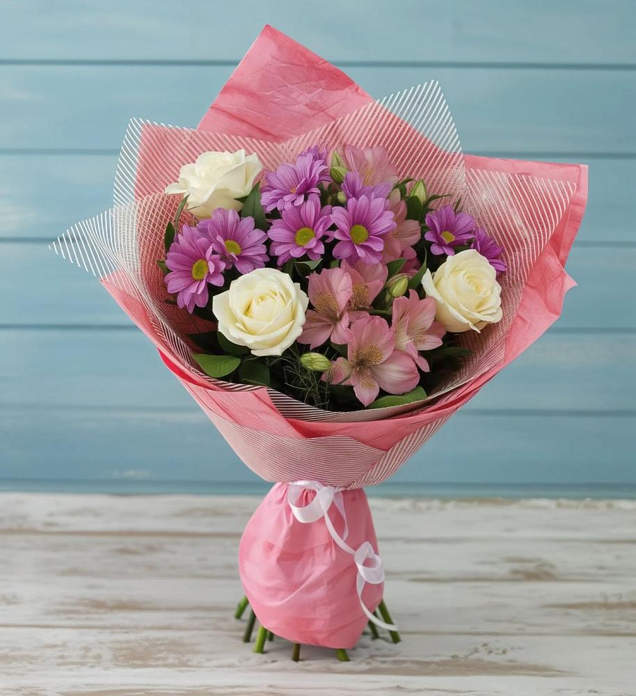 Букет цветов из: Герберы в Дубне Московская область