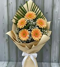 Букет цветов из:  Герберы в Дубне Московская область